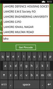 Pincodes Finder Pakistan screenshot 2