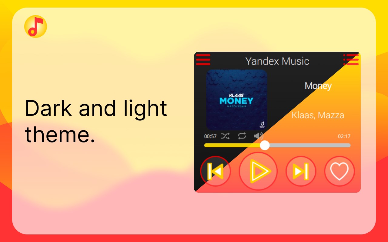 Yandex Music control