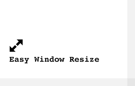 Easy Window Resize small promo image