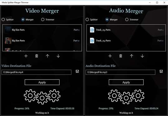 Media Splitter-Merger-Trimmer screenshot 2