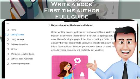 Write a book - First time author writing guide screenshot 2
