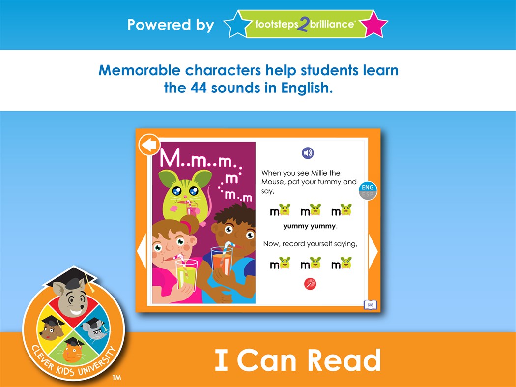 #2. Clever Kids University - I Can Read (Windows) 来自: Footsteps2Brilliance, Inc.