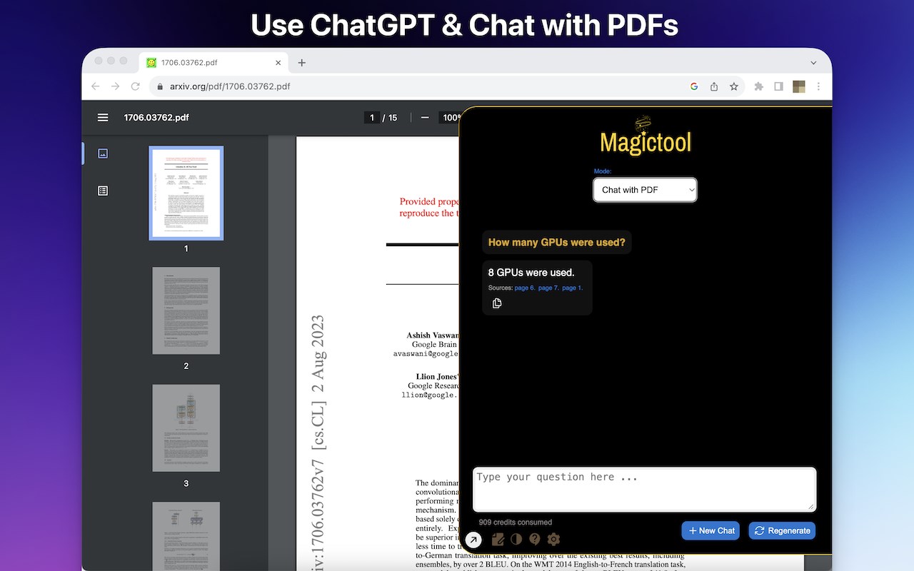 MagicTool: AI Writer, ChatGPT, Grammar & more