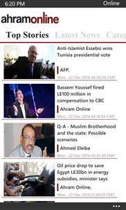 Ahram Online screenshot 2