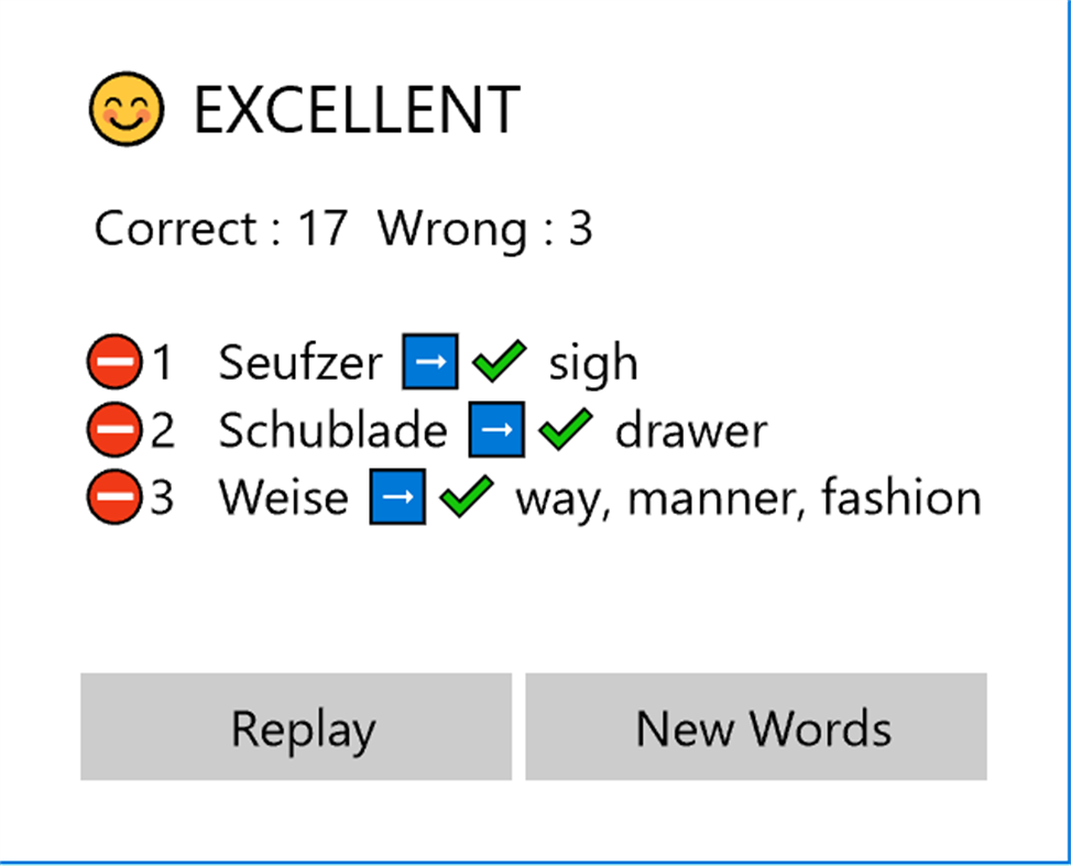 #3. German Word Quiz Pro (Windows) Oleh: demkasoft