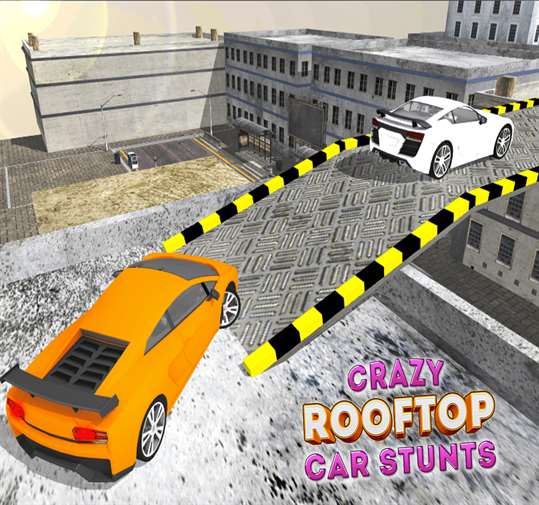 Crazy Rooftop  Car Stunts 3D screenshot 1