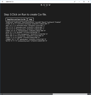 Sqlite Into Csv file screenshot 3