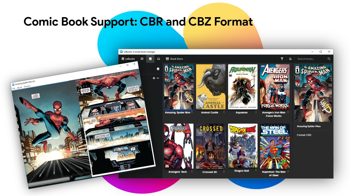 #2. csBooks - A Smart EPUB Book and Comic Reader (Windows) Av: Caesium Studio