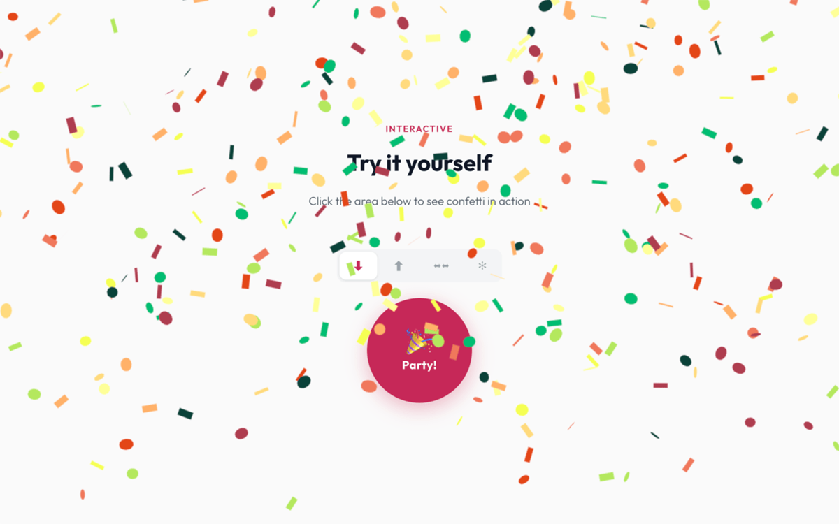 Confetti! Colorful Confetti Burst Extension