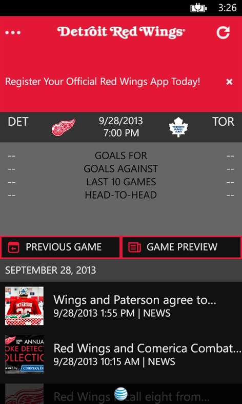 Red Wings Mobile Screenshots 2
