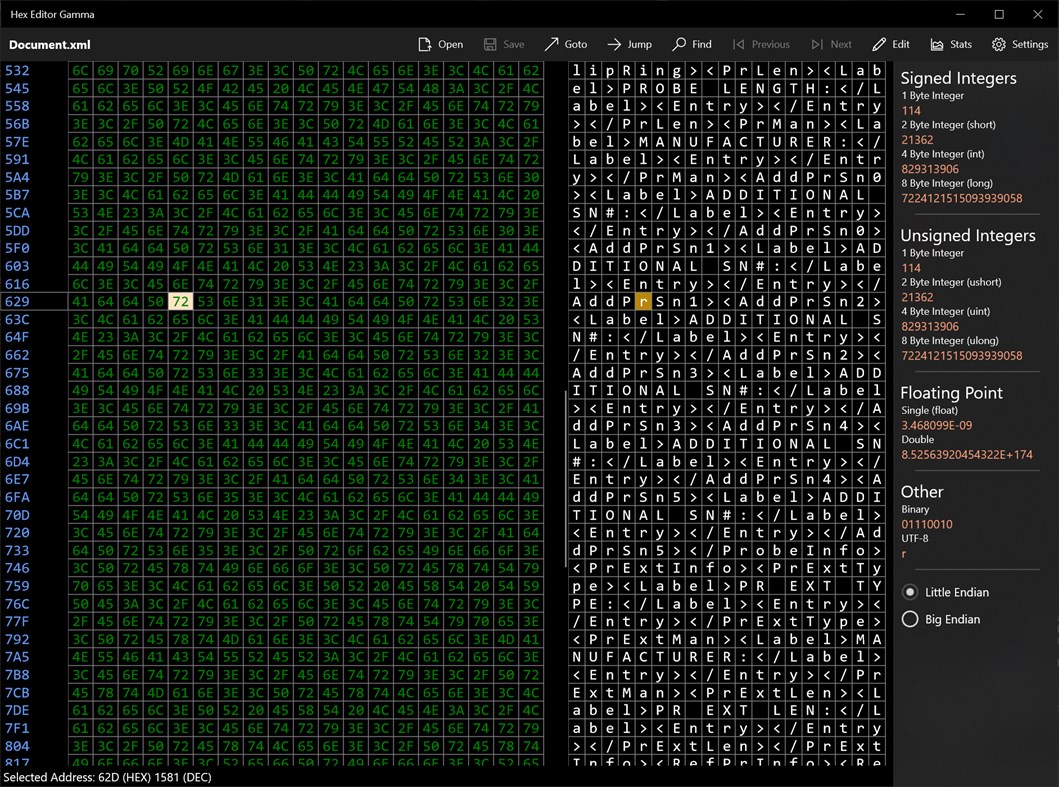 #1. Hex Editor Gamma (Windows) 게시자: Dark Wake Solutions