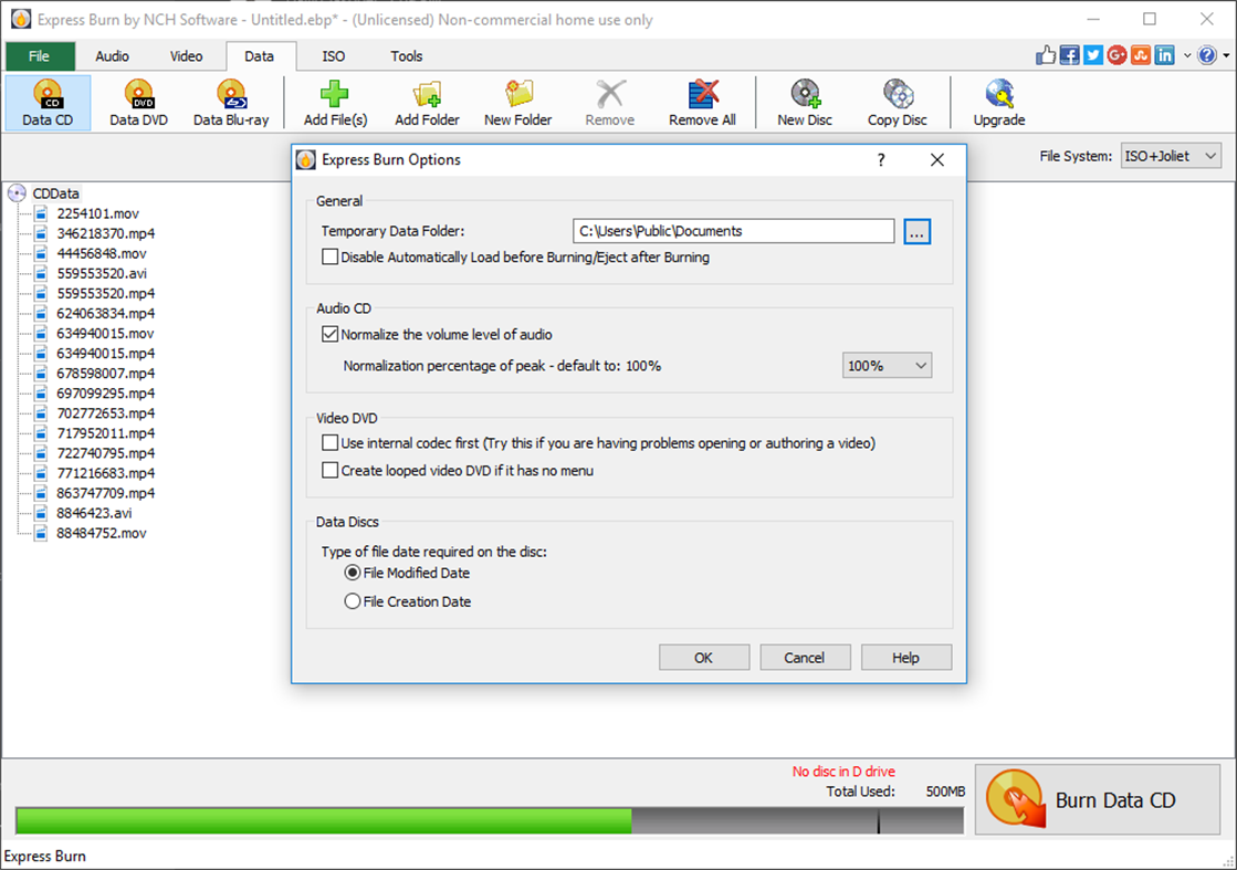 #5. Express Burn (Windows) Ved: NCH Software