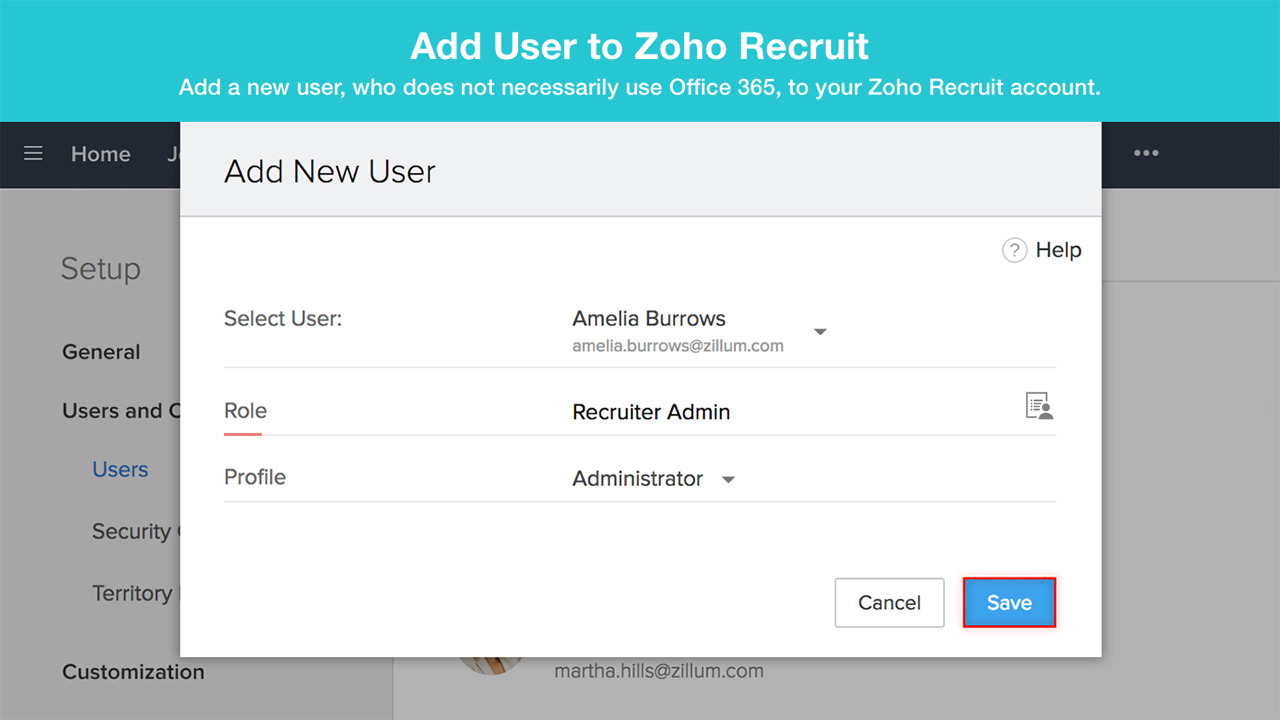 Snapshot 3 of Zoho Recruit