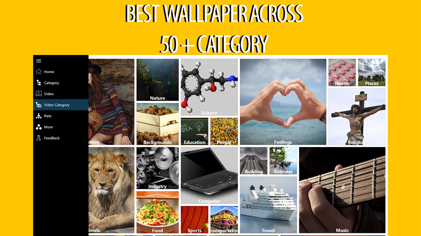 #3. HD Wallpaper: 4K Backgrounds, Lockscreen Themes (Windows) Ved: finetuneapps