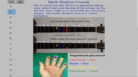 Multi-Position Guitar Chords screenshot 1