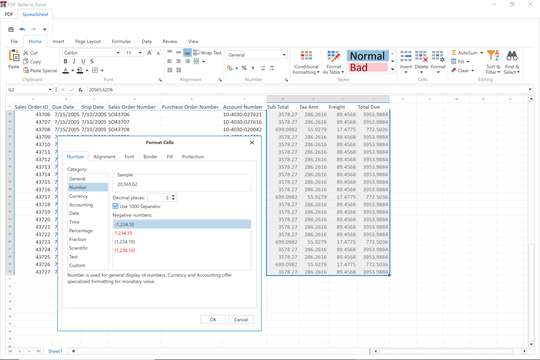 PDF Table to Excel screenshot 7