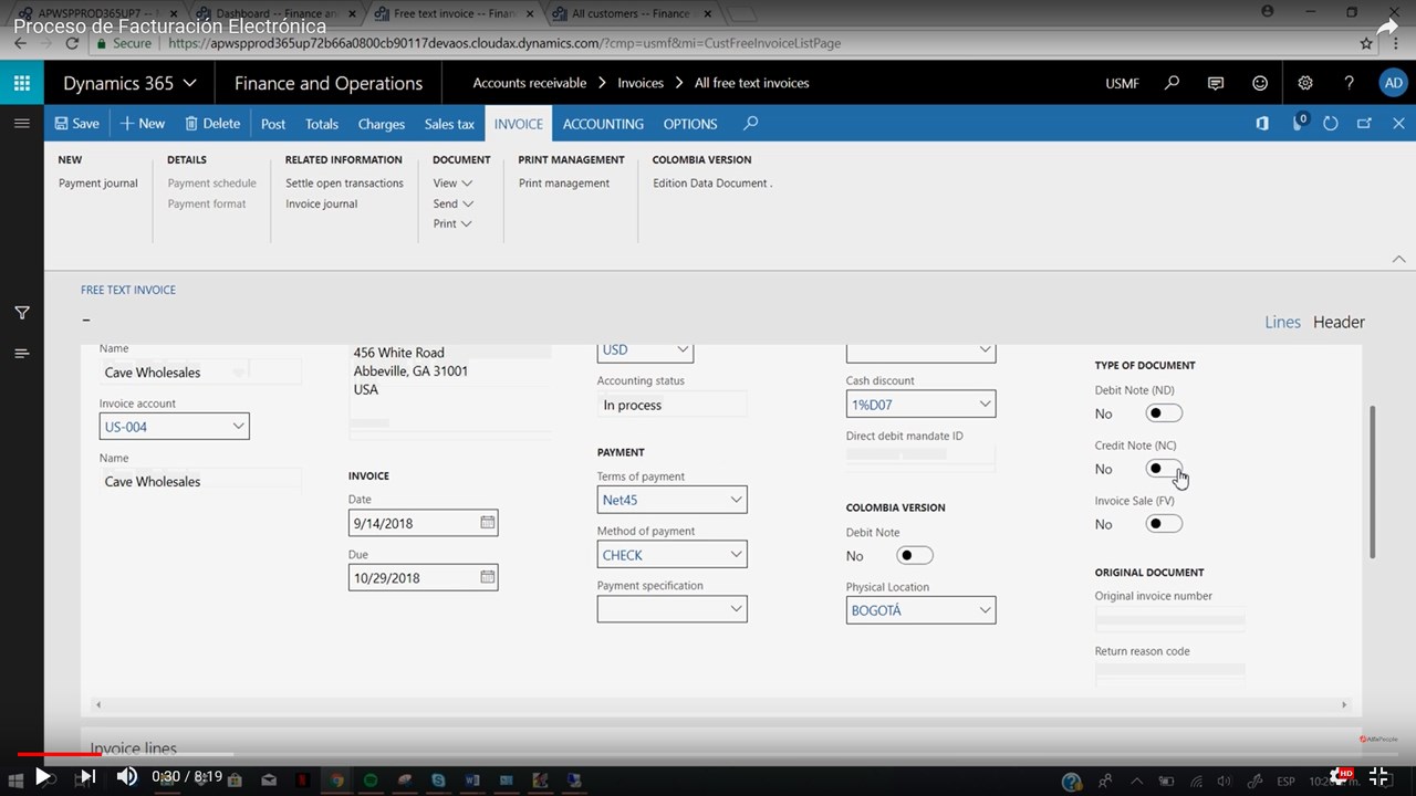Snapshot 2 of Electronic Invoicing
