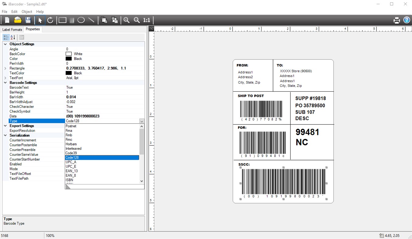 #2. iBarcoder (Windows) Podle: Cristallight Software
