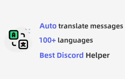 Discord Instant Translation - Two-way Translator small promo image