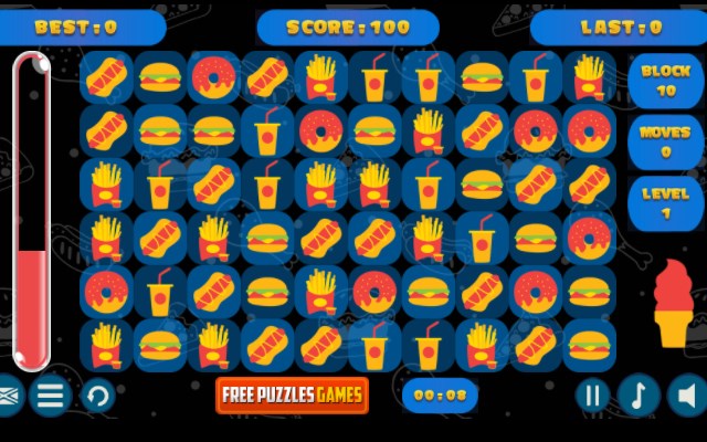 Fast Food Match 3 Game