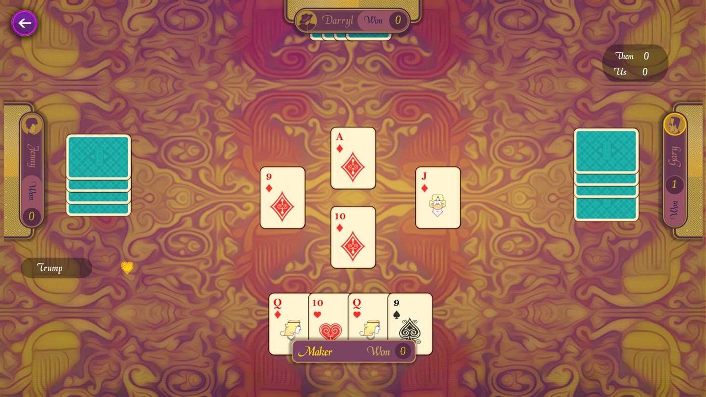 #1. Euchre Card Game (Windows) 게시자: Card Guru Game Studio