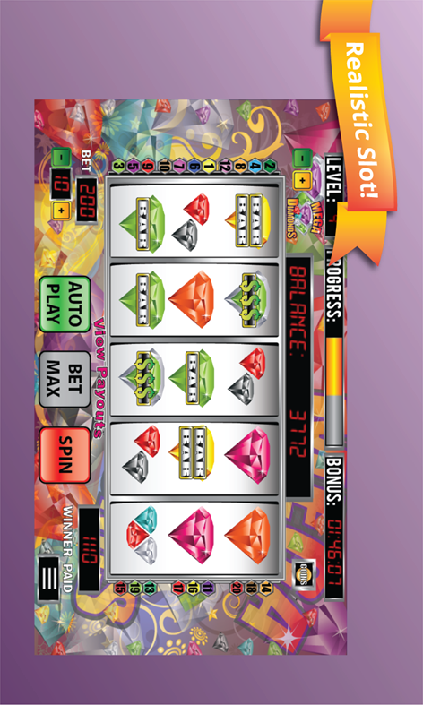 Mega Diamonds Slots Free Slot Machine Screenshots 1