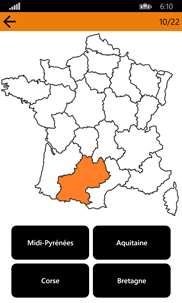 Régions de France - Quiz screenshot 3