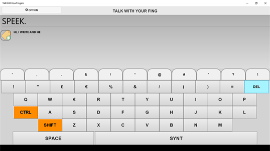 TALK WITH YOUR FINGERS screenshot 1