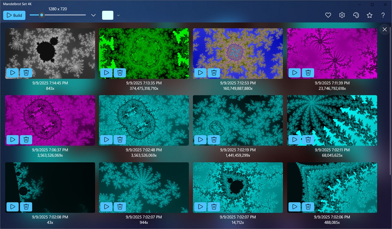 #4. Mandelbrot Set 4K (Windows) Por: Alexander Komarov