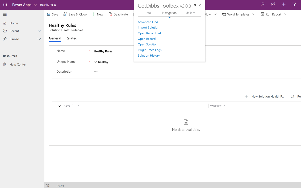 GotDibbs Toolbox for Dynamics 365/CRM