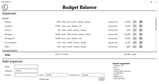 Budget Balance screenshot 5