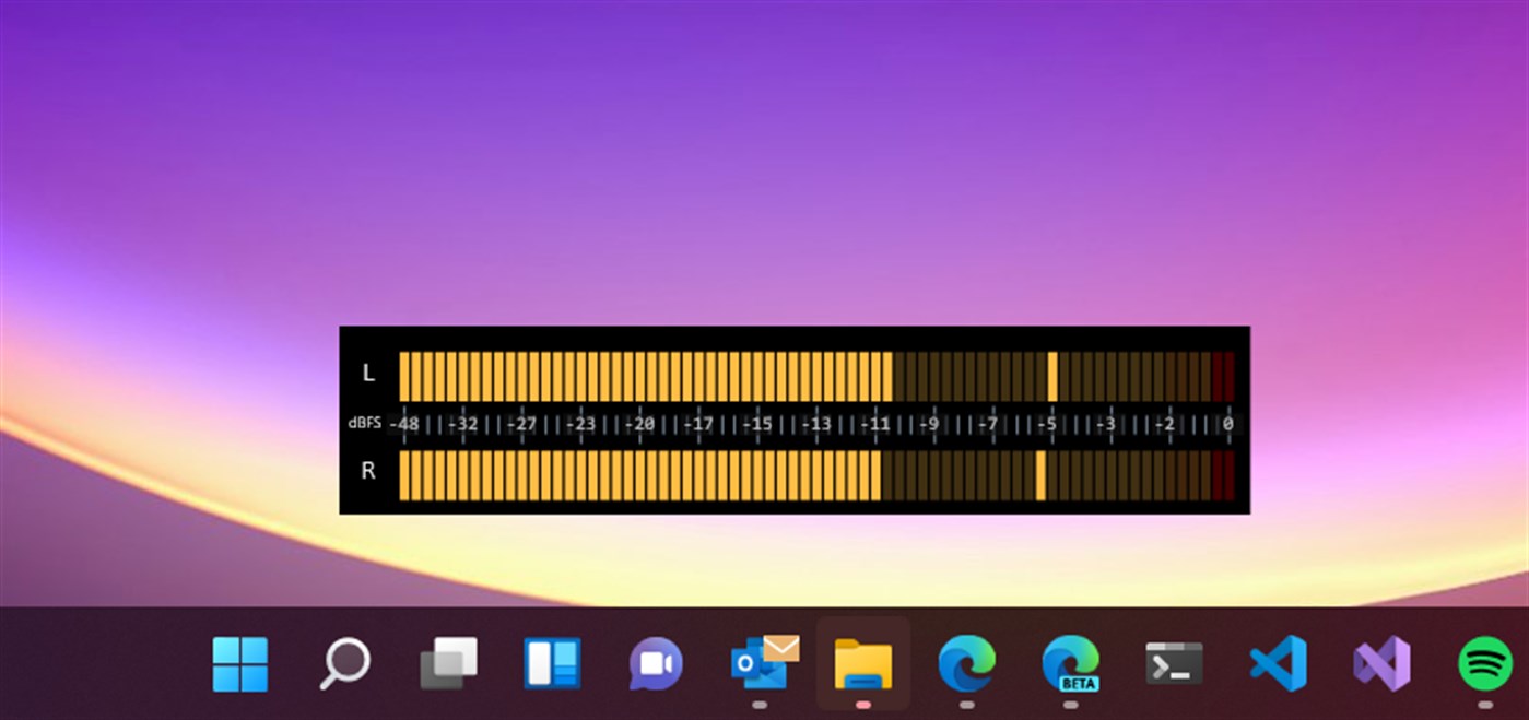 #2. VU Meter (Windows) Ved: Perfinica Solutions