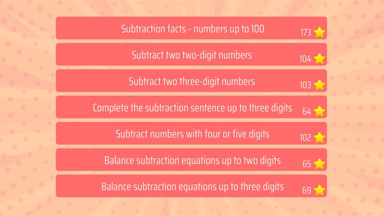 Third grade Math - Subtraction - PC - (Windows)
