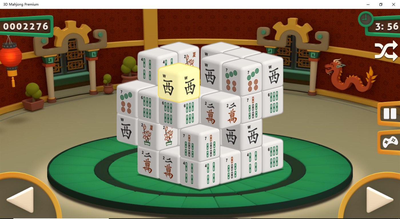 #3. 3D Mahjong Premium (Windows) 由: Central software