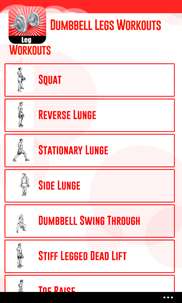 Dumbbell Legs Workouts screenshot 1
