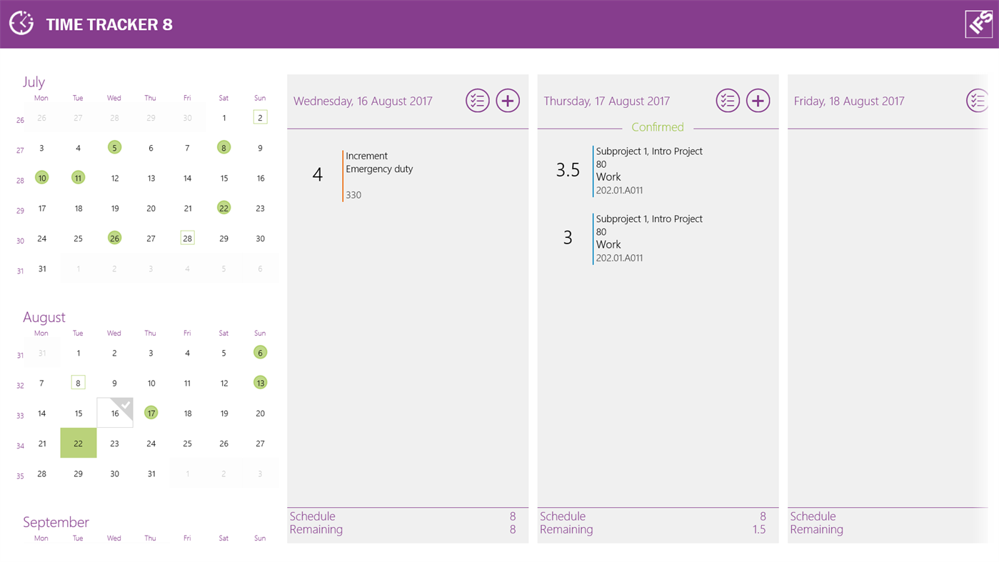#4. IFS Time Tracker 8 (Windows) Podle: IFS