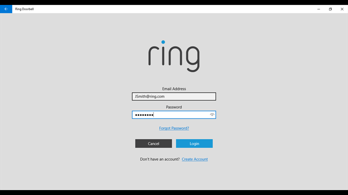 ring doorbell desktop app