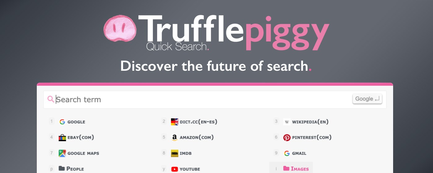 *Trufflepiggy - Quick Search marquee promo image