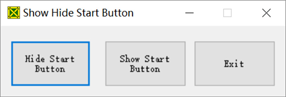 Show Hide Start Button (Windows) 由: y8ngl