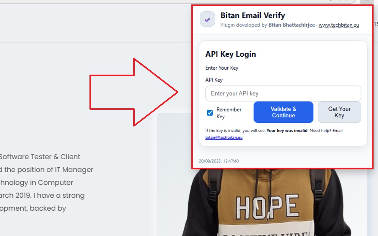 Bitan Email Verify