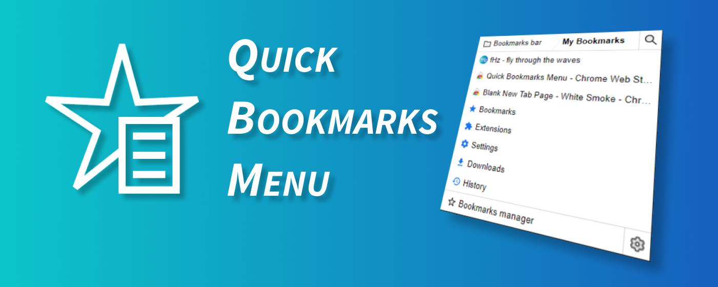 Quick Bookmarks Menu marquee promo image