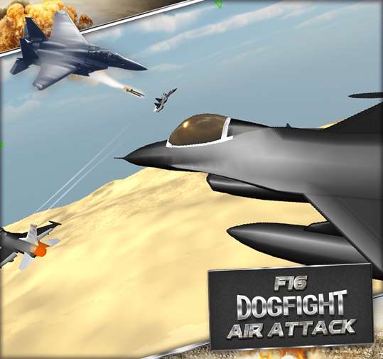 F18 F16 Dogfight Air Attack screenshot 2