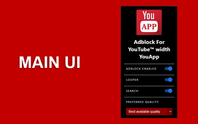 Adblock For Youtube™ | YouApp promo image