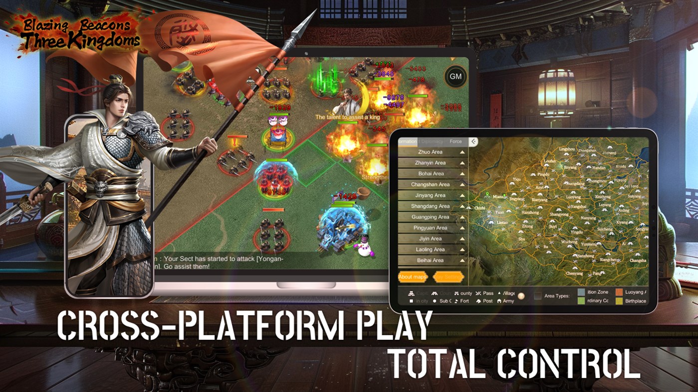 #5. Blazing Beacons: Three Kingdoms (Windows) Podle: MIRACLE GAMES INC.