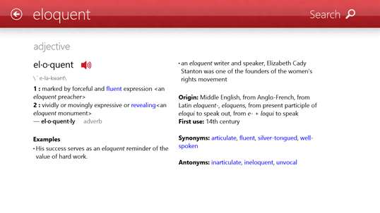 Merriam-Webster Dictionary Recommended by Dell screenshot 2