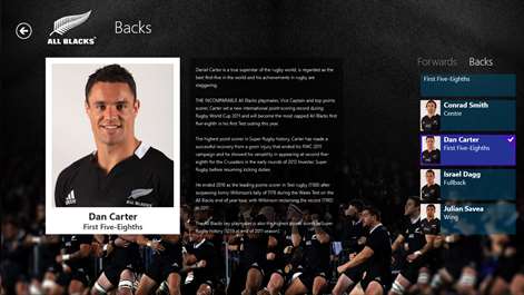 The Official Windows 8 All Blacks App Screenshots 2
