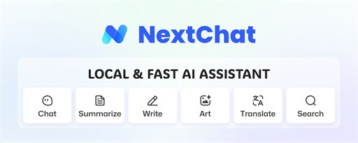 NextChatAI a.k.a. ChatGPT-Next-Web marquee promo image