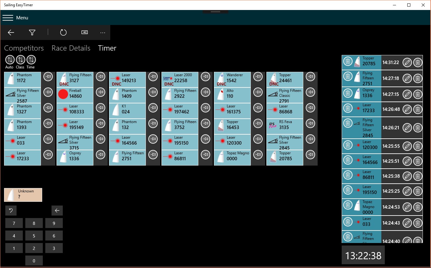 Sailing Race Timer for Windows 10