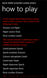 Rock Paper Scissors Lizard Spock Free screenshot 7