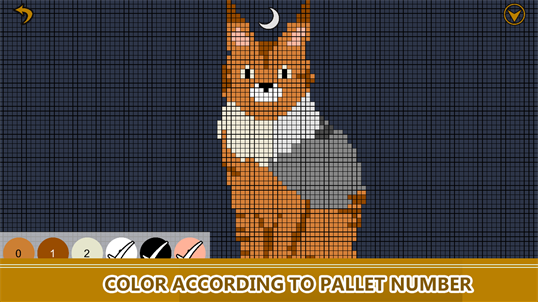 Cats Color By Number - Pixel Art Animals Coloring Book screenshot 1
